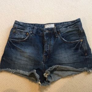 Free People denim shorts
